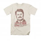 Parks & Recreation Men's Off-White Rich Women Tee Shirt Off White
