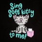 Women's Big Bang Theory Sing Soft Kitty Song Tee Shirt Black