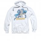 Batman Running Retro Pullover Hoodie White