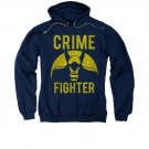 Batman Crime Fighter Pullover Hoodie Blue