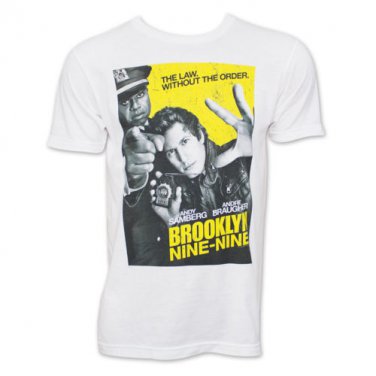 Brooklyn Nine-Nine Show Poster Tee Shirt White