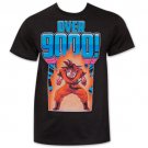 Men's Retro Dragon Ball Z Over 9000 T Shirt Black