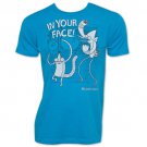 Regular Show In Your Face T-Shirt Blue