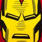 Iron Man Marvel Comics Avengers Retro Face T-Shirt Red
