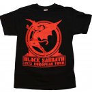Black Sabbath Europe 75 T-Shirt Black