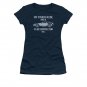 Back To The Future My Other Ride Juniors Tee Shirt Blue