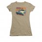 Back To The Future III Wild West Juniors Tee Shirt Brown