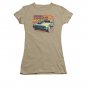 Back To The Future III Wild West Juniors Tee Shirt Brown