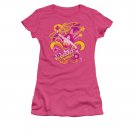 Wonder Woman Save Me Hot Juniors T-Shirt Pink