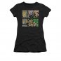 Wonder Woman Comic Covers Juniors T-Shirt Black