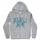 Jacksonville Jaguars Vintage Zip Up Junk Food Brand Hoodie Gray