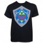 Nintendo Men's Zelda Simple Shield Tee Shirt Black