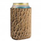 Tree Stump Bark Novelty Cooler Koozie Can Holder Brown