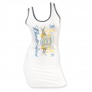 Budweiser Women's Vertical Logo Tank Top White