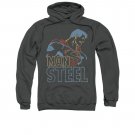 Superman Colored Lines Pullover Hoodie Gray