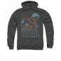 Superman Colored Lines Pullover Hoodie Gray