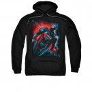 Superman Red Sun Pullover Hoodie Black