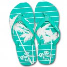 Corona Extra Palms Aqua Juniors Beach Flip Flops Green