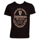 Guinness Irish Gaelic Label TShirt Black