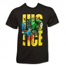 Justice League Splat Comic TShirt Black