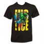 Justice League Splat Comic TShirt Black