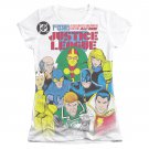 Justice League Return To Greatness Sublimation Juniors T-Shirt White