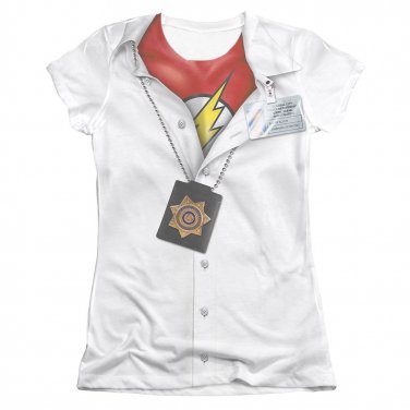 The Flash Hidden Costume Sublimation Juniors T-Shirt White
