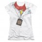 The Flash Hidden Costume Sublimation Juniors T-Shirt White