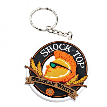 Shock Top Rubber Belgian White Keychain Orange