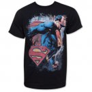 Superman Flying Proud Tee Shirt Black
