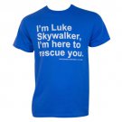 Star Wars Luke Skywalker Rescue Tee Shirt Blue