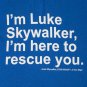 Star Wars Luke Skywalker Rescue Tee Shirt Blue