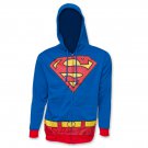Superman Hoodie Costume Blue
