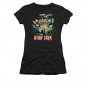 Star Trek Quogs Collage Juniors T-Shirt Black