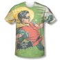 Batman TV Fighting Back Sublimation T-Shirt White