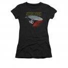 Star Trek Retro Enterprise Juniors T-Shirt Black