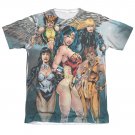 Justice League Girls Night Out Sublimation T-Shirt White