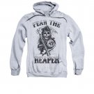 Sons Of Anarchy Fear The Reaper Pullover Hoodie Gray