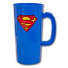 Superman Symbol Logo Stein Blue