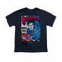 Superman Action Packed Youth Unisex T-Shirt Blue