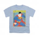 Superman Simple Poster Youth Unisex T-Shirt Blue