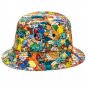 Pokemon Sublimated Characters Bucket Hat Blue