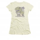 Jurassic Park Retro Rex Cream Juniors Tee Shirt Off White