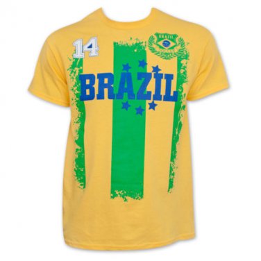 Brazil Soccer Team World Cup Jersey Shirt Yellow