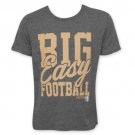 Junk Food NFL New Orleans Saints Big Easy Football Tee Shirt Gray