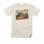 Back To The Future III Hill Valley Postcard Cream Tee Shirt Off White