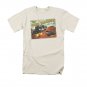 Back To The Future III Hill Valley Postcard Cream Tee Shirt Off White