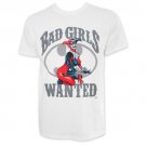 Harley Quinn Bad Girls Wanted Men's Tee Shirt White