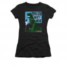 Edward Scissorhands Juniors Was Here Tee Shirt Black