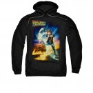 Back To The Future Poster Pullover Hoodie Black